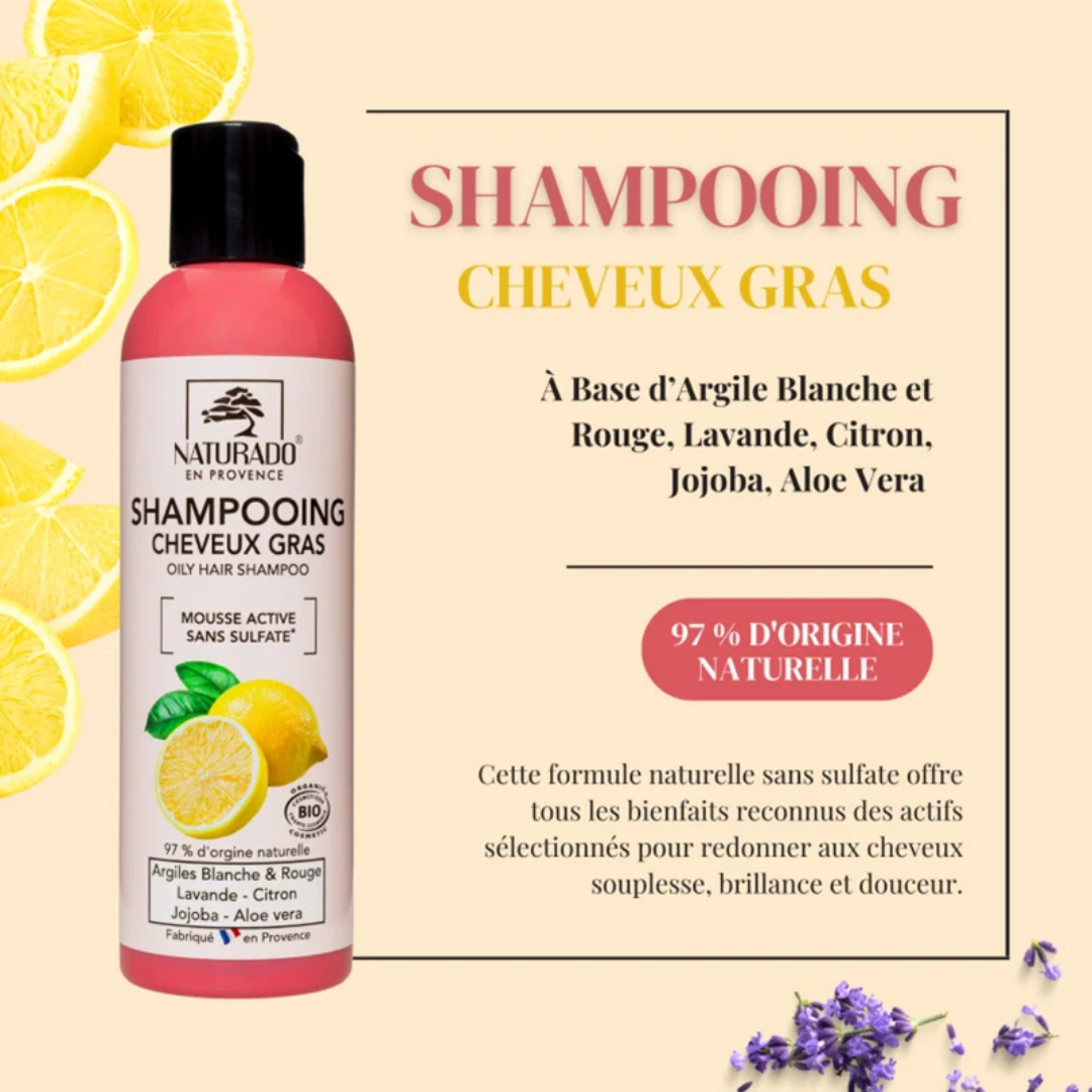 Shampoing Cheveux Gras Bio