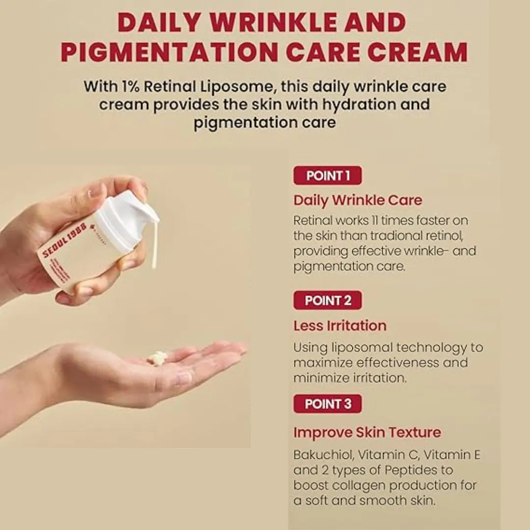 Seoul 1988 Cream : Retinal Liposome 1% + Fermented Rice
