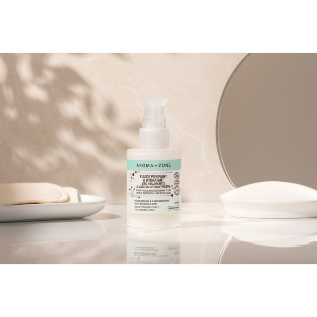 Crème Fluide Zinc Hyaluronate & Acide Salicylique Végétal