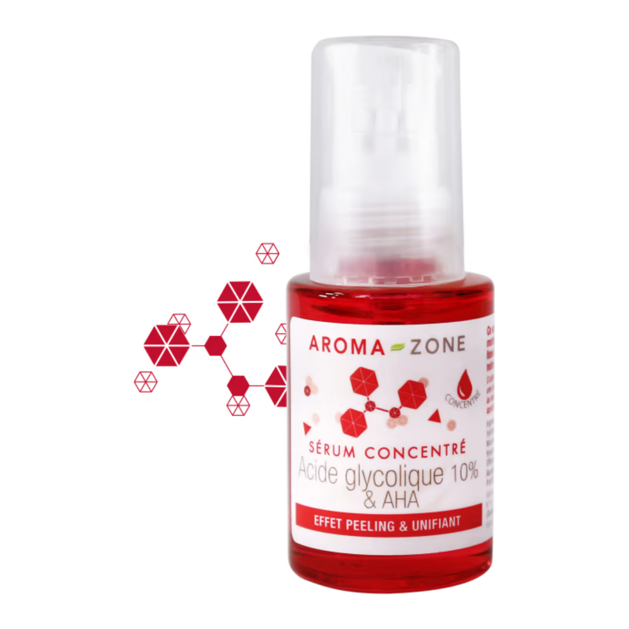 Sérum concentré Acide Glycolique 10% et AHA