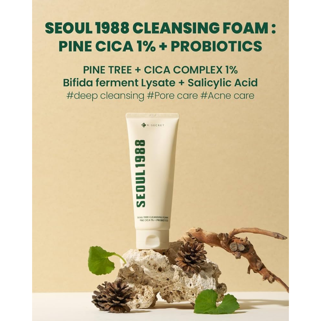 Seoul 1988 : Cleansing Foam Pine Cica 1% + Probiotics