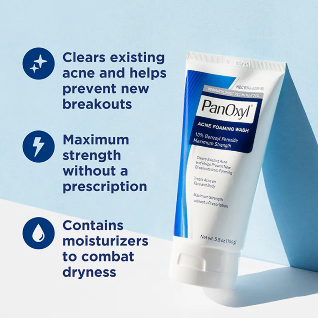 Acne Foaming Wash Benzoyl Peroxide 10% Maximum Strength