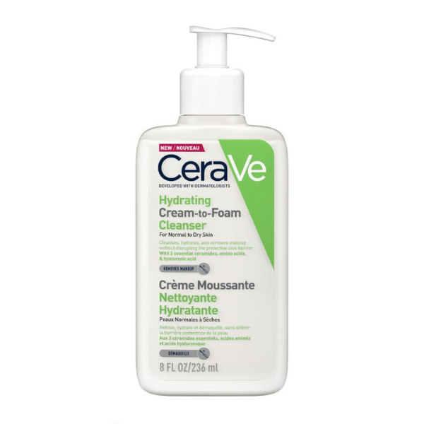 Crème moussante hydratante