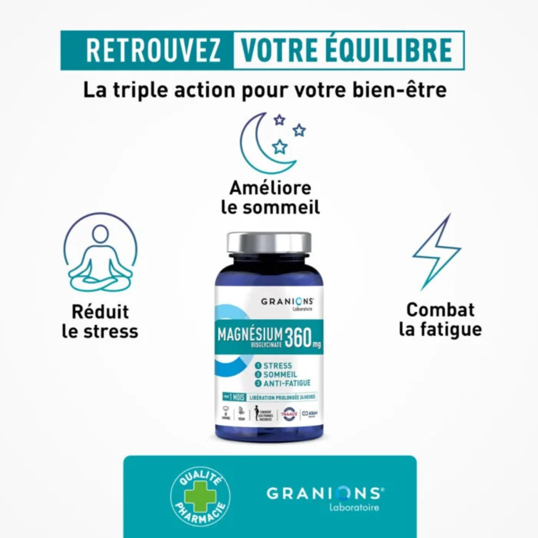Magnésium bisglycinate 360 mg