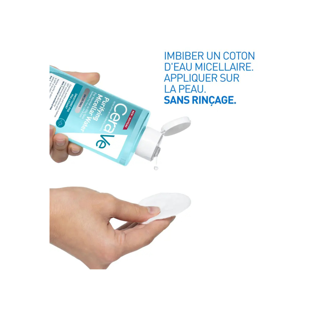 Cerave Eau Micellaire Purifiante Peaux normales à Grasses 400 ml