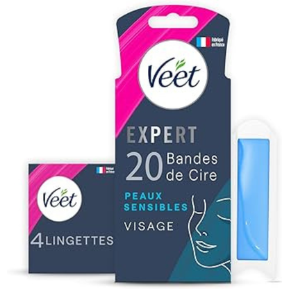 Expert Bandes de cire froide Visage - Peaux sensibles