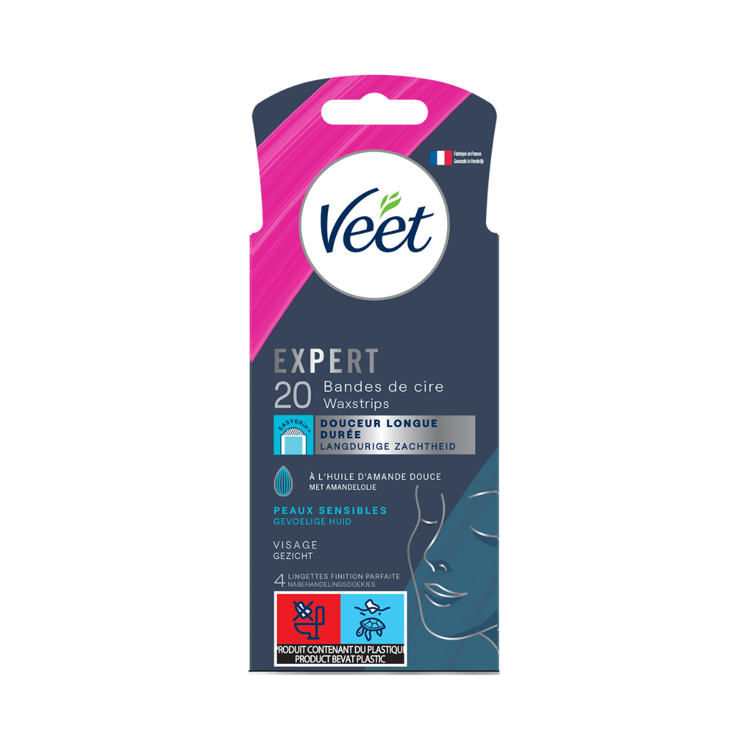 Expert Bandes de cire froide Visage - Peaux sensibles