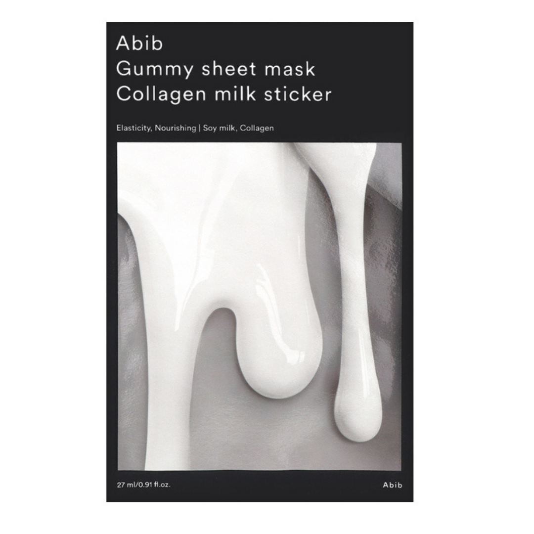 Gummy Sheet Mask Collagen Milk Sticker