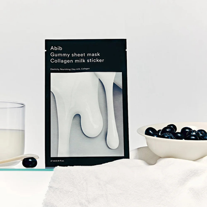 Gummy Sheet Mask Collagen Milk Sticker