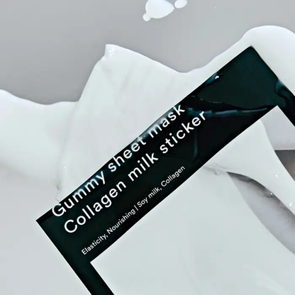 Gummy Sheet Mask Collagen Milk Sticker