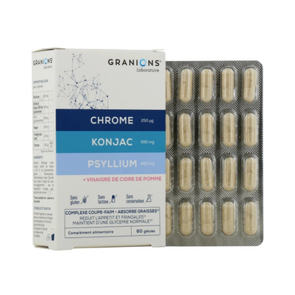 Complexe coupe faim Chrome, Konjac &amp; Psyllium