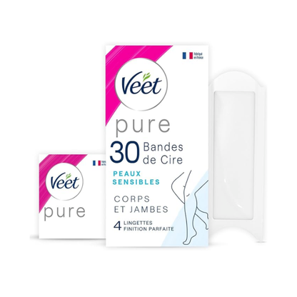 Bandes de cire froide pour peaux sensibles Jambes &amp; Corps