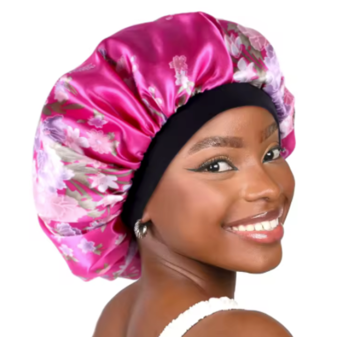 Short satin bonnet