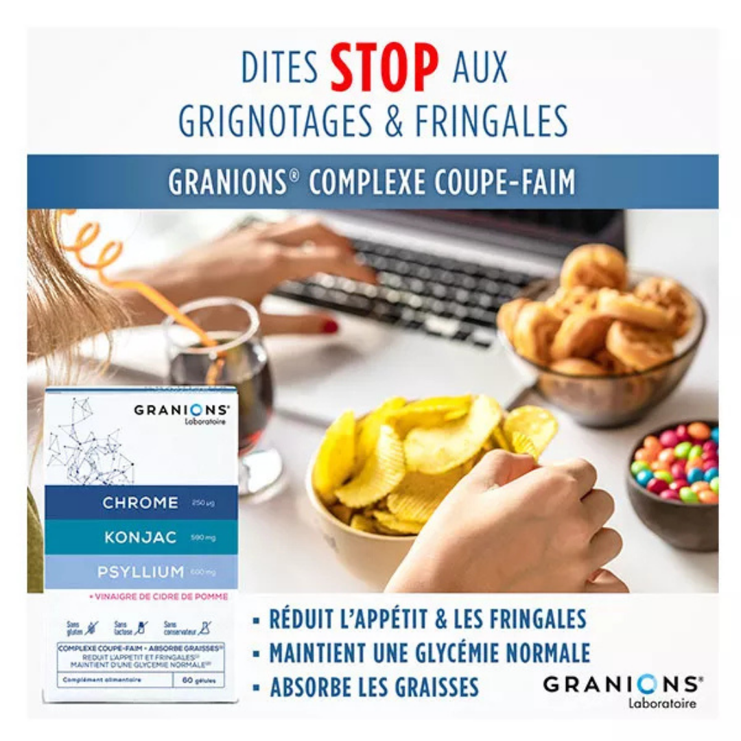 Complexe coupe faim Chrome, Konjac &amp; Psyllium