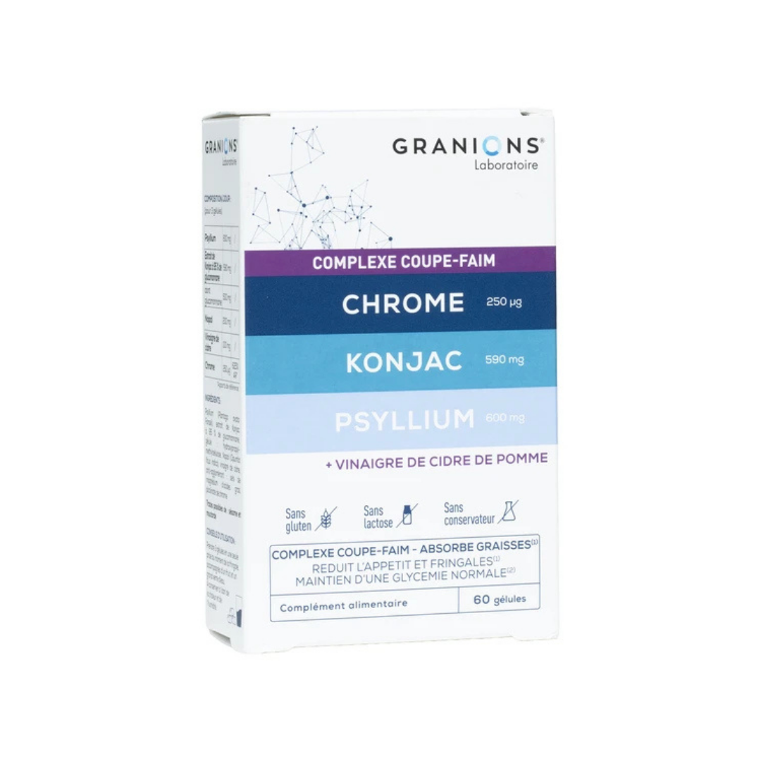 Complexe coupe faim Chrome, Konjac &amp; Psyllium