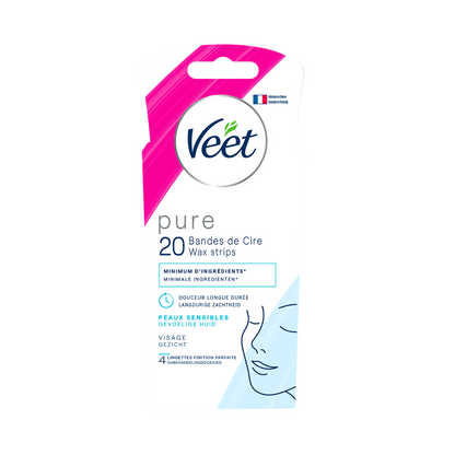 Bandes de cire froide pour peaux sensibles Visage
