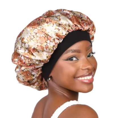 Short satin bonnet