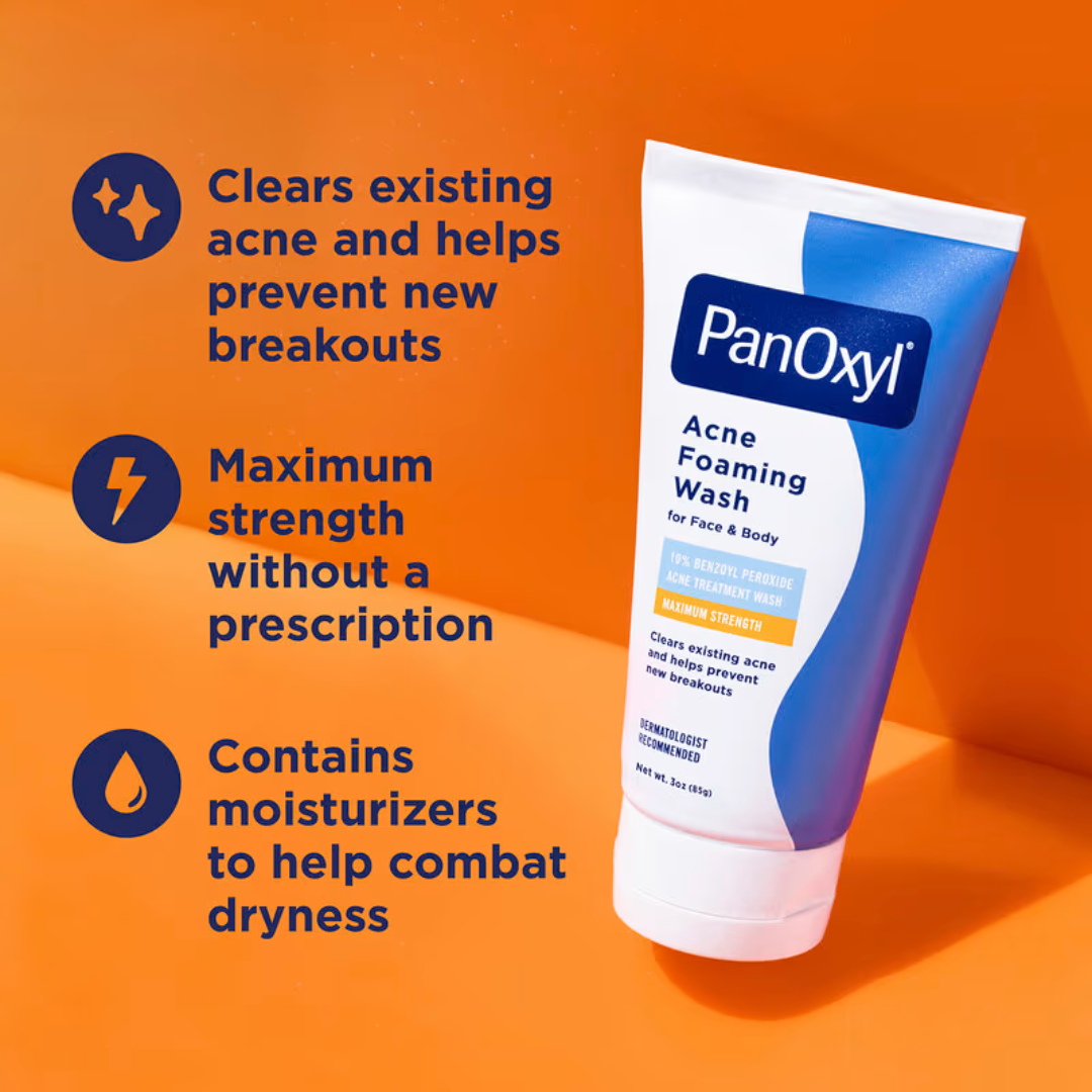 Acne Foaming Wash Benzoyl Peroxide 10% Maximum Strength