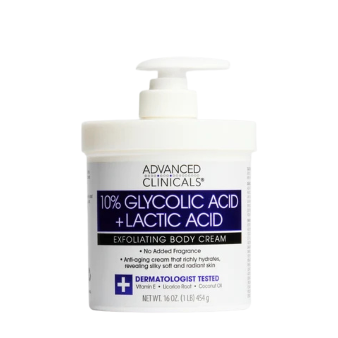 10% Glycolic Acid + Lactic Acid Body Cream