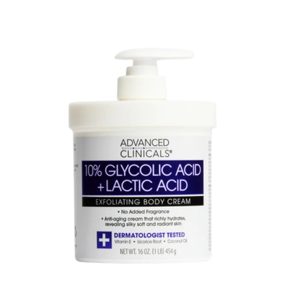 10% Glycolic Acid + Lactic Acid Body Cream