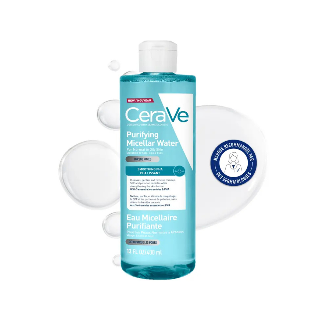 Cerave Eau Micellaire Purifiante Peaux normales à Grasses 400 ml