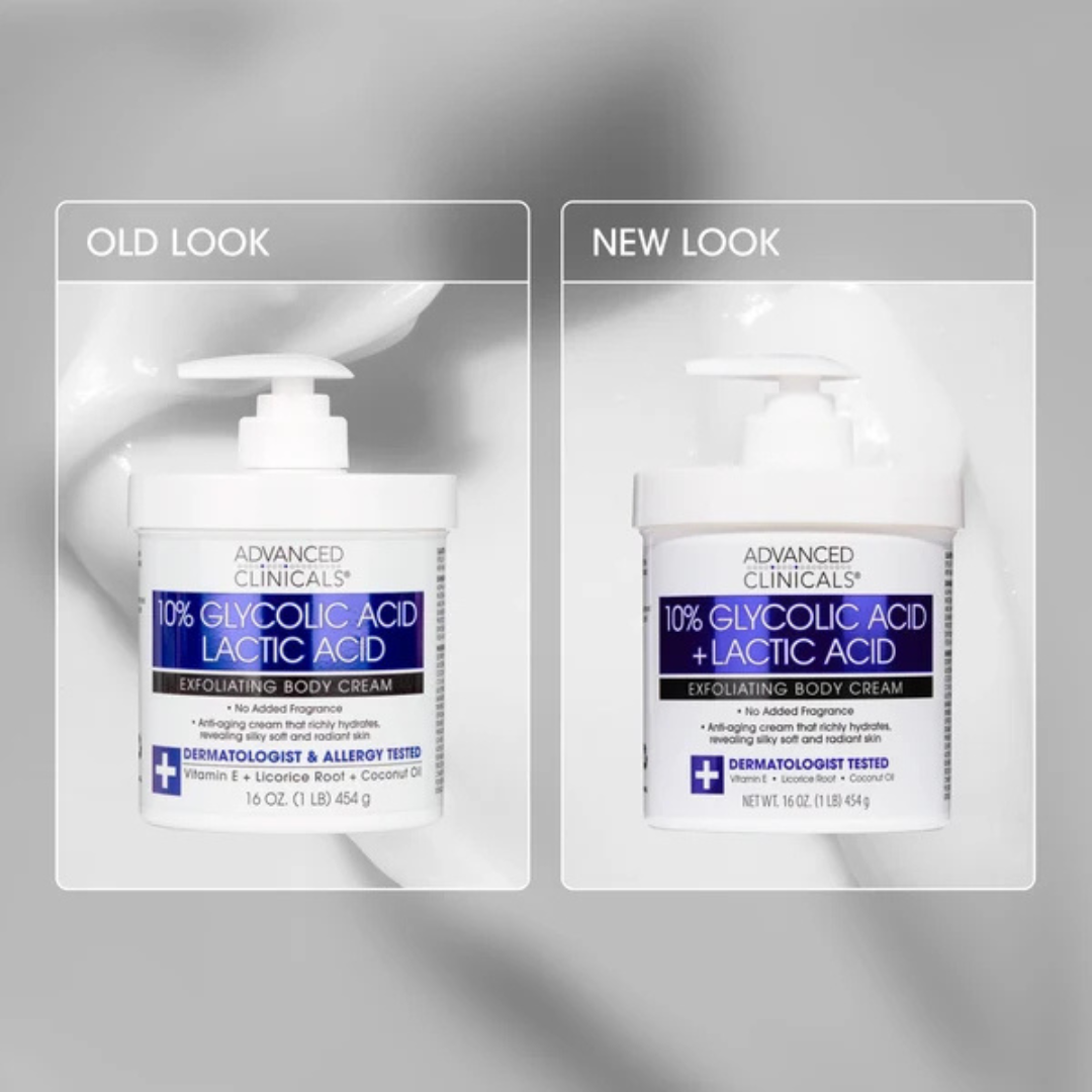 10% Glycolic Acid + Lactic Acid Body Cream