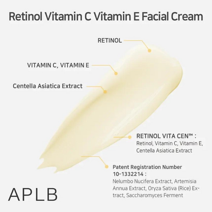 Retinol Vitamin C Vitamin E Facial Cream