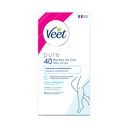 Bandes de cire froide pour peaux sensibles Jambes &amp; Corps